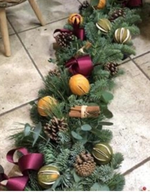 Christmas Garland workshop Friday 5th December 25 6pm to 8.30pm
